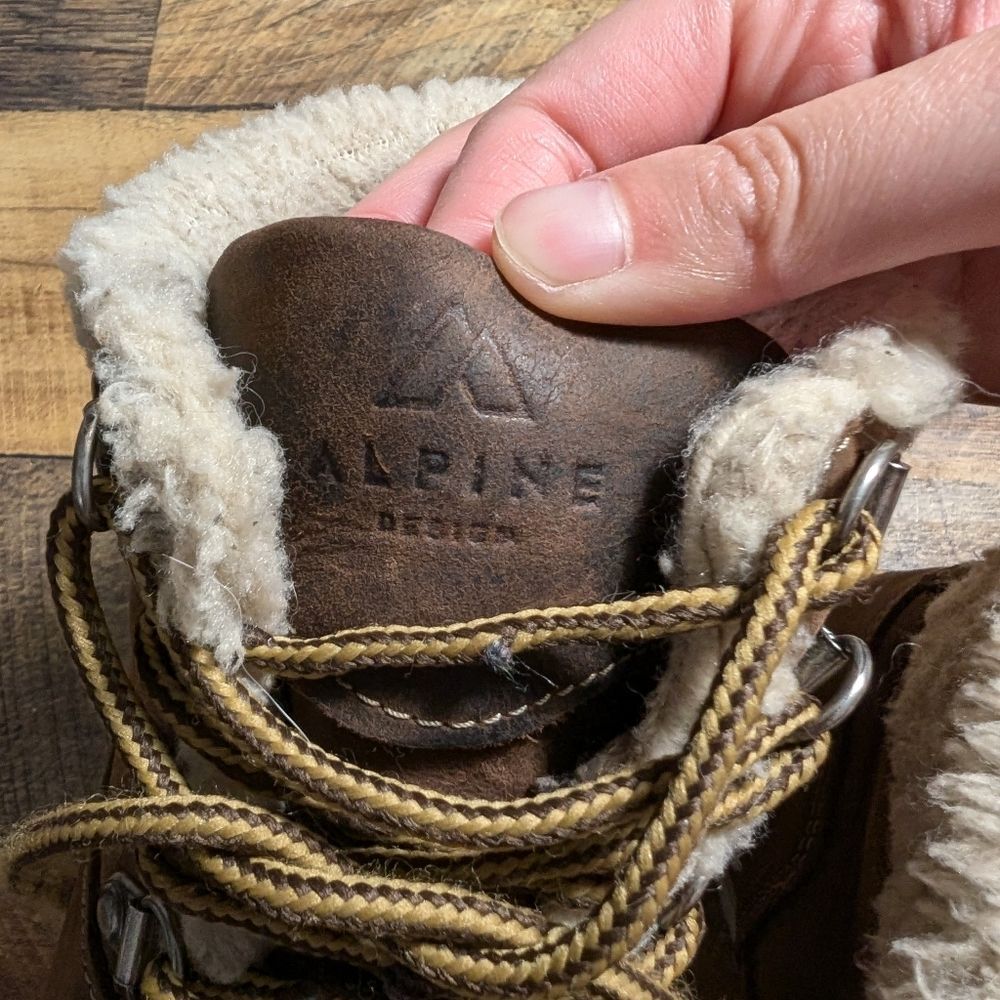 Alpine Design Holly 2.0 Winter Snow Boots Lined Leather Thick Rubber Sole - Picture 9 of 14